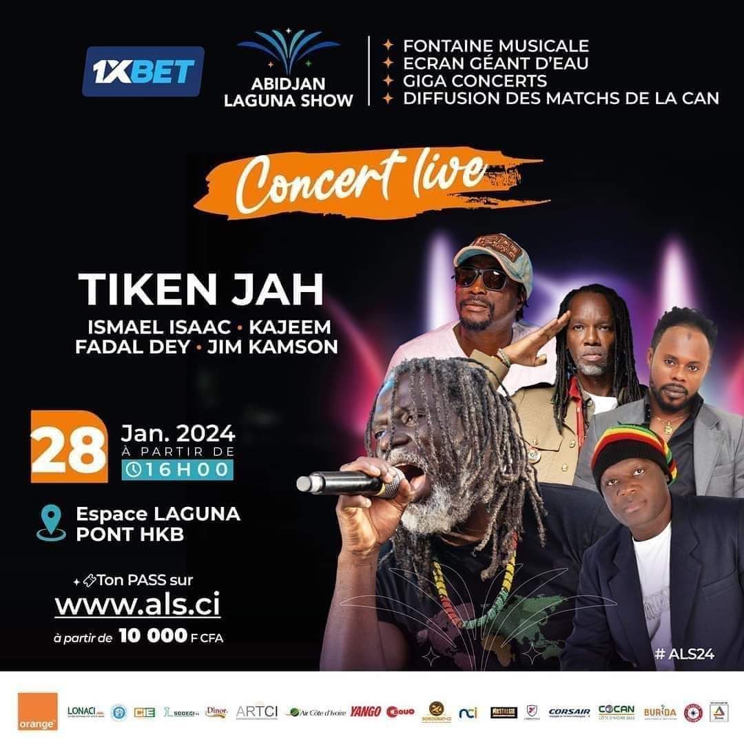 Image de Événements/Sorties. Tiken Jah Fakoly, l'icône du reggae africain, invite les passionnés de musique et les amateurs de bons vibes à une expérience inoubliable ce dimanche à l’espace Laguna. Réputé pour ses performances énergiques et son engagement social à travers sa musique, Tiken Jah Fakoly promet un spectacle exceptionnel, mêlant rythmes envoûtants et messages puissants. Le concert, prévu pour le 28 janvier à 16h, s'annonce comme un rendez-vous culturel majeur. Fakoly, connu pour son habileté à fusionner le reggae traditionnel avec des influences africaines, crée une ambiance unique qui résonne profondément tant auprès des connaisseurs que des néophytes. Ce spectacle au bord de la lagune, avec son cadre naturel et apaisant, promet d'être une expérience sensorielle complète. Les arrangements sonores et les jeux de lumière sont soigneusement préparés pour compléter et intensifier l'expérience. L'événement sera également rehaussé par la présence d'artistes invités de renom. Ismael Isaac, Kajeem, Jim Kamson et Fadal Dey, chacun apportera sa touche unique, enrichissant le concert d'une diversité de styles et de perspectives. Ces collaborations symbolisent la richesse et la diversité de la scène musicale africaine, tout en célébrant l'unité à travers le reggae. Ismael Isaac, avec son style reggae mêlé de sonorités traditionnelles africaines, Kajeem, connu pour ses textes engagés, Jim Kamson et Fadal Dey, chacun avec leur identité musicale propre, promettent de faire de ce concert un moment mémorable. La combinaison de ces talents offre une rare opportunité de découvrir le spectre complet du reggae africain contemporain. Ce concert n'est pas seulement un événement musical, c'est une affirmation de la vitalité et de la pertinence du reggae africain dans le paysage musical mondial. C’est une invitation à plonger dans un univers où la musique est porteuse de messages, où les rythmes ne sont pas seulement là pour faire danser, mais aussi pour inspirer et réunir. Pour les amateurs de reggae et pour ceux qui cherchent à découvrir de nouvelles expressions musicales, ce spectacle de Tiken Jah Fakoly à l’espace Laguna est un incontournable.