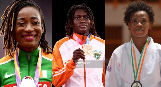 Image de Sport. Elles arborent fièrement le drapeau ivoirien. Qu'elles soient athlètes, judokas, ou basketteuses, ces femmes sportives ont repoussé leurs propres limites pour rapporter des médailles à leur pays. En tant que véritables sources d'inspiration, redécouvrons quelques-unes de ces championnes. Marie Josée Ta Lou : L'Éclatante Sprinteuse Marie Josée Ta Lou, l'étoile filante de l'athlétisme ivoirien, continue d'éblouir le monde avec ses performances remarquables. En août 2022, elle a inscrit son nom dans les annales en battant le record africain du 100m lors du Diamond League à Monaco, avec un chrono impressionnant de 10.72 secondes. Surnommée affectueusement "Majo", son parcours est marqué par une série de victoires et de distinctions prestigieuses. Dès ses débuts, elle s'est illustrée en décrochant sa première médaille de bronze au relais 4x100m lors des championnats d'Afrique de l'Ouest en 2007. Depuis, elle a conquis les podiums nationaux et internationaux, remportant notamment l'or au 100m des Jeux africains à Rabat, au Maroc, en 2019. Son exceptionnelle contribution au monde du sport lui a valu le Prix Mandela de la meilleure sportive africaine de l’année en 2018, témoignant ainsi de son influence et de son rayonnement au-delà des frontières de la Côte d'Ivoire. Ruth Gbagbi : L'Élégance Combattante du Taekwondo Le taekwondo, discipline autrefois méconnue en Côte d'Ivoire, est désormais porté au pinacle grâce à des figures emblématiques telles que Ruth Gbagbi. Double médaillée de bronze olympique en 2016 et 2020, Ruth a inscrit son nom en lettres d'or dans l'histoire de son pays. Son palmarès étincelant comprend également une médaille d'or au Grand Slam en 2017, ainsi que de nombreuses distinctions continentales, dont cinq médailles d'or aux Championnats d'Afrique. Son dévouement, sa détermination et son talent indéniable font d'elle une source d'inspiration pour toute une génération. Louise Ayétotché : Pionnière de l'Athlétisme Ivoirien Avant l'émergence de Marie Josée Ta Lou, Louise Ayétotché a tracé la voie de l'excellence pour les athlètes ivoiriennes. Son engagement sans faille et ses performances remarquables ont marqué l'histoire de l'athlétisme en Côte d'Ivoire. Avec quatre participations aux championnats du monde et deux aux Jeux Olympiques, Louise a incarné l'esprit de compétition et de résilience.Son héritage demeure vivant, rappelant à tous les défis surmontés et les rêves réalisés au fil des années. Murielle Ahouré : La Sprinteuse à la Conquête des Podiums Murielle Ahouré, complice de Marie Josée Ta Lou, a également écrit des pages glorieuses dans l'histoire de l'athlétisme ivoirien. Sa médaille d'argent au 200m et au 100m aux championnats du monde de Moscou en 2013 a marqué le début d'une ascension fulgurante. Son partenariat avec Majo Ta Lou lors du 17e championnat du monde d’athlétisme en salle, où elles ont respectivement remporté la médaille d'argent et la médaille d'or au 60 mètres, restera gravé dans les mémoires comme un moment de fierté nationale. Zouleiha Dabonné : L'Éclatante Étoile du Judo Originaire de la commune d'Abobo, Zouleiha Dabonné incarne la grâce et la puissance sur les tatamis du monde entier. Fille de Seydou Dabonné, président de la FIJDA (Fédération Ivoirienne de Judo et Disciplines Assimilées), Zouleiha a hérité d'une passion indéfectible pour le judo. Son impressionnant palmarès, jalonné de médailles d'or, d'argent et de bronze aux Championnats d'Afrique de Judo, aux Jeux Africains et aux Jeux de la Francophonie, atteste de son talent et de sa détermination inébranlable. Ces femmes extraordinaires transcendent les frontières du sport pour devenir des symboles d'espoir et d'inspiration pour la jeunesse ivoirienne. Leur dévouement, leur persévérance et leur excellence témoignent du potentiel illimité de la Côte d'Ivoire sur la scène sportive mondiale. À l'heure où de nouvelles générations de talents émergent, elles nous rappellent l'importance de la détermination, du travail acharné et du dépassement de soi pour atteindre les sommets de l'excellence. Comment Encourager et Soutenir les Futures Générations d'Athlètes Ivoiriennes à Briller sur la Scène Internationale ?