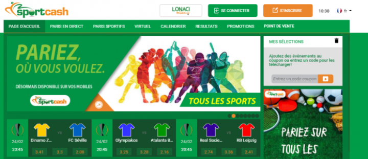 Image de Sport. Sportcash est le seul site de paris sportifs en ligne Ivoirien certifié… tous les grands sports et compétitions en suivant nos côtes et pronostics. Sportcash inscription Sportcash est un bookmaker en ligne connu des parieurs de la Côte d’Ivoire. En effet, ce bookmaker a été crée par la LONACI, la loterie nationale de Côte d’Ivoire. Les personnes de ce pays sont autorisées à effectuer des paris sportif Côte d’Ivoire depuis leur site en ligne. Sur cette page, vous allez découvrir précisément comment se déroule l’inscription depuis le site de paris de Sportcash. Sportcash inscription L’inscription sur Sportcash s’effectue très simplement depuis le site du bookmaker. Lorsque vous avez atteint la page d’accueil, cliquez en haut sur « Connexion », puis « S’enregistrer » afin de créer un nouveau compte. Sur la page d’inscription, le bookmaker requiert les informations personnelles suivantes : -Prénom -Nom de famille -Pays -Ville -Adresse -Numéro de téléphone -Date de naissance -Numéro de passeport Sur la page suivante, il faut se créer un identifiant ainsi qu’un mot de passe sécurisé ainsi qu'une question de sécurité. Avant de valider votre inscription, il faut cocher les cases confirmant que vous acceptez les conditions générales, que vous êtes majeur pour parier et que vous êtes d'accord pour le traitement de vos données personnelles. Lorsque cette ultime étape est faite, votre compte est validé ! Dépôt compte Sportcash Après la validation du compte Sportcash apk, il faut faire un dépôt sur son compte avant de commencer les paris sportif en ligne. Pour ça, le bookmaker met à la disposition des joueurs différentes méthodes de paiement : -Orange Money -MTN Money -Moov Money -Dizapay Si d’autres modes de paiement sont proposés par le parieur en ligne dans le futur, nous vous le communiquerons sur cette page. FAQ - Sportcash inscription Nous allons répondre aux questions récurrentes sur la création d’un compte Sportcash. Dans quel pays le bookmaker Sportcash est-il autorisé ? Le bookmaker Sportcash est autorisé pour les parieurs résidant en Cote d’Ivoire uniquement. Quel est le montant du bonus de bienvenue Sportcash ? Sur le site officiel de Sportcash est affichée une offre de bienvenue de 5,000 XOF bientôt disponible. Quelles sont les modes de paiement valables ? Sportcash dispose de plusieurs méthodes de paiement comme Orange Money, MTN, Moov ou Dizapay. Pays autorisé par le bookmaker Pour le moment, l’inscription sur Sportcash est possible pour les habitants de Cote d’Ivoire. Cela dit, il est possible que le bookmaker autorise les joueurs d’autres pays d’Afrique prochainement. Version mobile Comme vous le savez certainement, Sportcash offre à ses joueurs une version pour mobile de son site internet. Afin d'y accéder, quelque soit la marque de votre téléphone, il suffit d’une connexion internet afin de se rendre sur la version mobile. Enfin, il faut inscrire le nom du bookmaker dans la barre de recherche de votre téléphone. Une fois arrivé sur la page d’accueil du site de Sportcash, vous allez pouvoir accéder aux fonctions essentielles pour parier en ligne. Il est aussi possible d’ouvrir un compte, de déposer ou de retirer de l’argent sur votre mobile. Service client Vous pouvez poser directement des questions au Service client du bookmaker sur la page « Contacts » en bas de la page d’accueil. Afin d’écrire votre question, vous devez saisir votre nom, email et le sujet de votre message. Pariez, Sports, Côtes, Paris Sportifs, Côte D'ivoire, Lonaci, Bet225 Côte D'Ivoire, Bet225 CI, Bet225 PCI, Sport Betting, Live Sports Betting, Online Betting, Bet And Win, Online Football, Bet Online, Soccer Bets, Champions League, Barclays Premier League, Football Betting Site, Lonaci Betting Site, Lonaci, Côte D'Ivoire