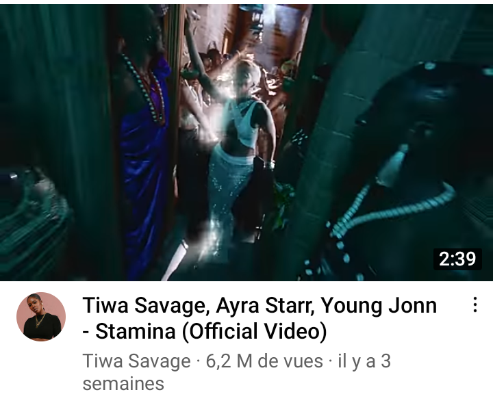 Deuxième Image de Célébrités. C'est une question que je me pose, pas à cause de la performance au couronnement de Tiwa Savage, mais plutôt pour les chiffres des dernières vidéos de chacun de ces artistes sur youtube. Alors que la dernière vidéo de Wizkid tourne autour de 2,7 millions de vues en 1 mois, celle de Tiwa Savage en collaboration avec Ayra et Young John est à plus 6 milllons de vues en 3 semaines. Qu'en dites vous? Tiwa Savage serait-elle plus populaire que Wizkid ?