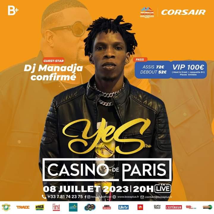 Image de Célébrités. L'artiste ivoirien Manadja Confirmé sera à nouveau en France pour un autre spectacle. Il participera au concert du duo ivoirien Yodé et Siro prévu au Casino de Paris en Juillet prochain. Qui aurait pensé à un tel succès en si peu de temps pour l'ex manager de DJ Congélateur ? Que pensez-vous de l'évolution de la carrière musicale de Manadja Confirmé ?