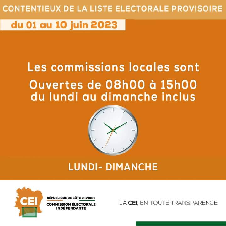 Deuxième Image de Politique. Le PPA-CI et son allié le PDCI-RDA plaident pour un prolongement du délai de vérification de la liste électorale provisoire. Après avoir décrié certaines irrégularités, le PPA-CI de Laurent Gbagbo et le PDCI-RDA de Henri Konan Bédié estiment que le délai de 11 jours communiqué par la CEI est insuffisant pour vérifier et dénoncer toutes les irrégularités sur la liste électorale. Ils plaident plutôt pour un délai d'un mois. Pensez-vous que cette requête est-elle objective?