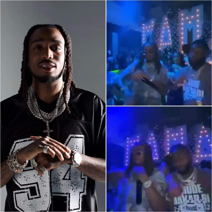 Image de Célébrités. La superstar nigériane, Davido, et le jeune rappeur américain, Quavo Huncho, ont été aperçues ensemble sur un challenge de "Unavailable" de Davido. C'était à l'occasion de l'anniversaire de la mère de américain et c'était à Atlanta. Je vous laisse découvrir un aperçu du moment.Quelles sont vos impressions ?