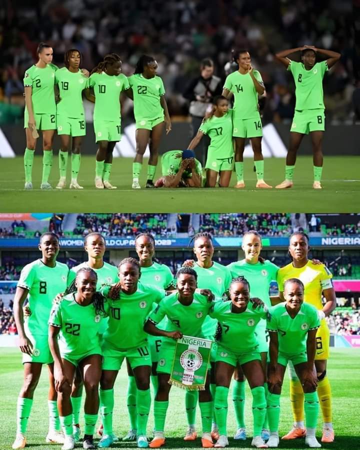 Image de Football. Les joueuses du Nigeria vont amèrement regretter l'opportunité gâchée qu'elles avaient de battre l'Angleterre. Après un carton rouge de Lauren James à la 87ème minute de la rencontre, le Nigeria a évolué à 11 contre 10 pendant plus de 33 minutes compte tenu de la prolongation. Malheureusement, les super falcons n'ont pas su profiter de cette avantage et vont finalement perdre aux tirs aux buts en concédant 4 buts contre 2 après un match nul de 0 but partout lors du temps réglementaire. Les derniers représentants africains que sont le Nigeria, le Maroc et l'Afrique du Sud ne passeront donc pas les huitièmes de finale. Que pensez vous du parcours des représentantes africaines?