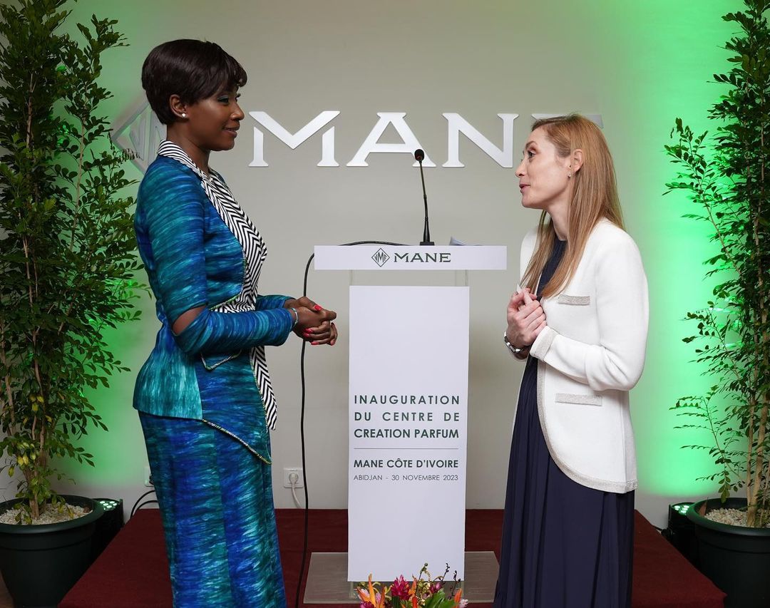 Deuxième Image de Célébrités. Jessica Bamba à l'inauguration du nouveau centre de création de parfum de l'entreprise MANE, leader français et 5ème mondial de l'industrie des parfums et arômes.