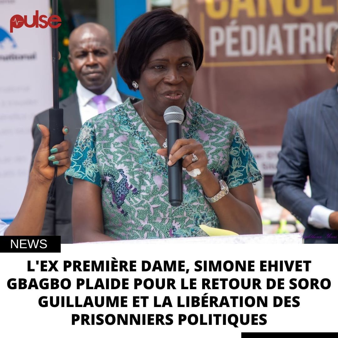 Image de Célébrités. Plaidoyer pour le Retour de Guillaume Soro et la Libération des Prisonniers Politiques Dans un discours de fin d'année empreint de solennité et de préoccupation pour l'unité nationale, l'ex-première dame de la Côte d'Ivoire, Simone Ehivet Gbagbo, a élevé sa voix pour plaider en faveur du retour de l'ancien Président de l'Assemblée Nationale, Monsieur Guillaume Soro, ainsi que pour la libération de tous les prisonniers politiques. Simone Ehivet Gbagbo a souligné l'importance cruciale de la réconciliation véritable entre les citoyens ivoiriens, mettant en lumière la décision de Guillaume Soro de mettre fin à son exil. Elle a appelé le gouvernement à prendre des mesures audacieuses en faveur de l'apaisement, de la stabilité du pays et de la facilitation du retour de tous les exilés conformément à la constitution. Affirmant que le moment était venu de respecter le droit constitutionnel de chaque Ivoirien de ne pas être contraint à l'exil, elle a insisté sur la nécessité de libérer tous les prisonniers politiques, civils et militaires. Son message résonne comme une demande pressante d'œuvrer pour une société réconciliée, équilibrée et ouverte à la coexistence pacifique. Ce plaidoyer de Simone Ehivet Gbagbo reflète un appel à l'action en faveur de la justice sociale, de la démocratie et de l'unité nationale, soulignant l'urgence d'initier des mesures concrètes pour bâtir un avenir où les différences politiques peuvent coexister dans le respect mutuel. Les paroles de l'ex-première dame résonnent comme un appel à la responsabilité collective pour l'avènement d'une ère de réconciliation en Côte d'Ivoire.