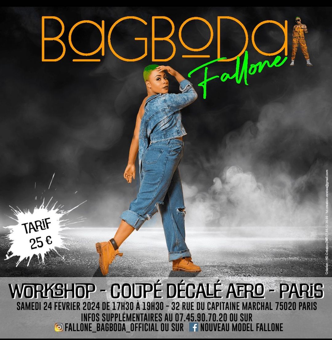 Image de Événements/Sorties. Fallone Bagboda, dans une annonce vibrante, apporte une excellente nouvelle à ses "chou carottes" de Paris. Le samedi 24 février 2024, elle organise un stage de danse dédié au style Couper-Décaler Afro, promettant une expérience rythmique inoubliable pour tous les passionnés de danse. La danseuse et chorégraphe exprime clairement sa joie de partager son talent et sa passion pour le Couper-Décaler Afro, un style qui puise ses racines en Afrique et qui a conquis le cœur de nombreux danseurs autour du monde. L'annonce, chargée d'enthousiasme, invite les intéressés à s'inscrire par SMS ou à appeler un numéro dédié, soulignant la facilité d'accès à cette opportunité unique. Le lieu choisi, le Studio Bleu à Paris, situé au 32 rue du Capitaine Marchal, est un espace connu pour son ambiance créative et accueillante, idéal pour un stage de danse. L'heure, de 17h30 à 19h30, est parfaitement adaptée pour permettre aux participants de se plonger dans l'apprentissage et la pratique après une journée de travail ou d'étude. L'accent est mis sur le caractère limité des places disponibles, incitant ainsi les intéressés à s'inscrire rapidement pour ne pas manquer cette occasion. Ce détail témoigne de l'attention particulière portée à la qualité de l'enseignement et à l'expérience des participants, garantissant un cadre intime et propice à l'apprentissage. Fallone Bagboda conclut sa publication en invoquant la protection du Seigneur Jésus Christ de Nazareth, reflétant sa foi et son esprit positif. Elle remercie également @hd.creation.vendee pour la création graphique de l'annonce, reconnaissant ainsi le travail collaboratif qui contribue au succès de son événement. En résumé, cette publication de Fallone Bagboda offre une magnifique opportunité pour les amateurs de danse à Paris de s'immerger dans l'univers du Couper-Décaler Afro. Avec un lieu emblématique, une organisation pensée pour le confort des participants et une ambiance chaleureuse, ce stage promet d'être un événement à ne pas manquer.